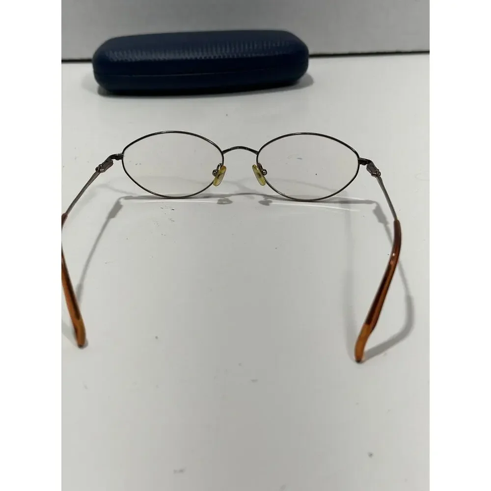 SAKS FIFTH AVENUE Full Rim Oval Vintage Womens Eyeglasses Frame 135 + Blue‎ Case